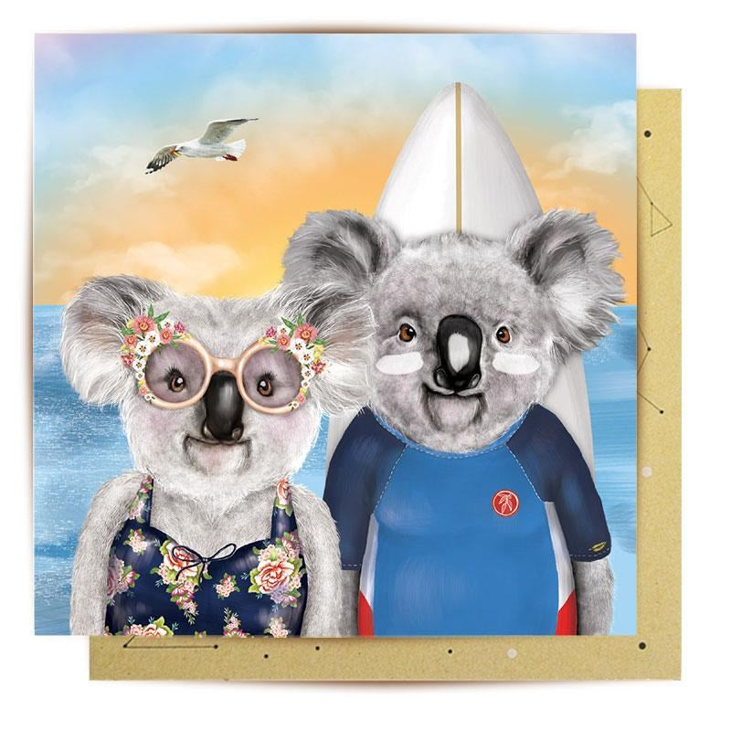 La La Land Greeting Card - Sunshine Lovers Koala