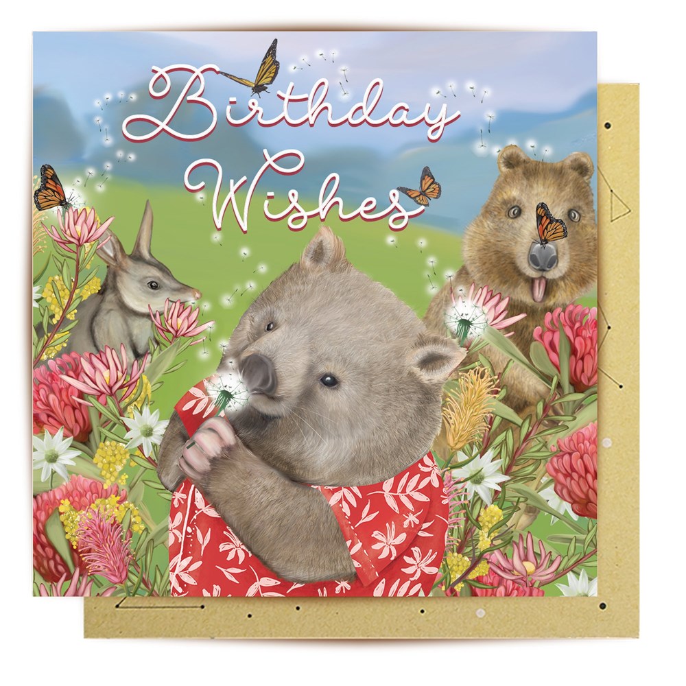 La La Land: Greeting Card Dandelion Birthday Wishes