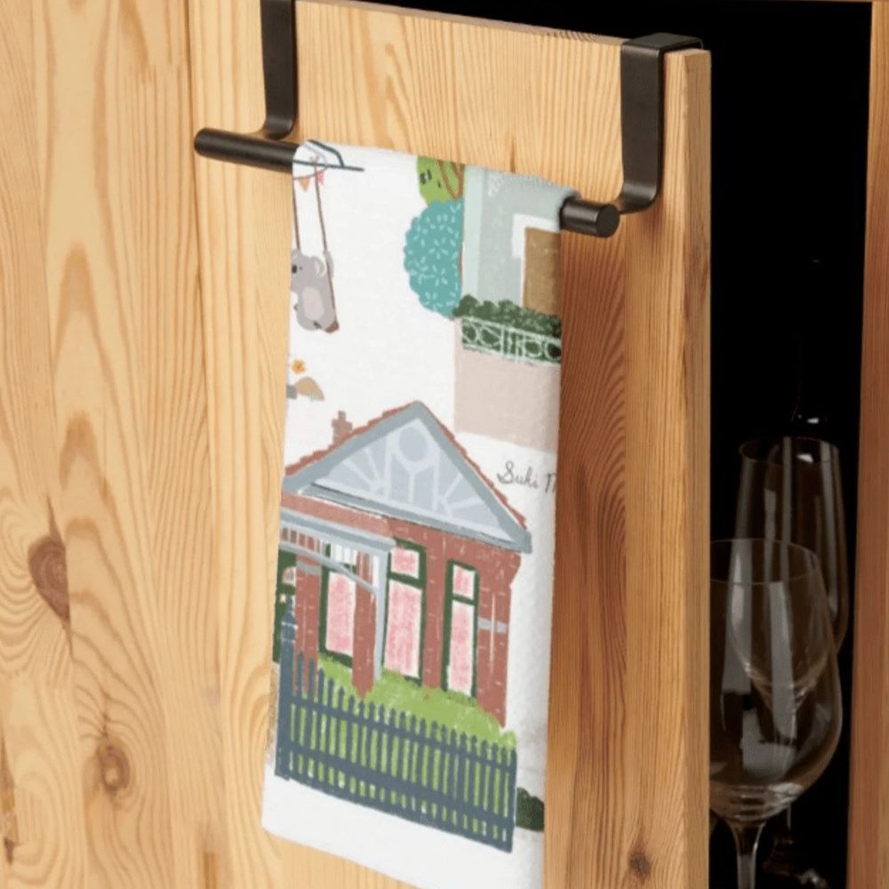 Suki McMaster: Tea Towel Melbourne Houses