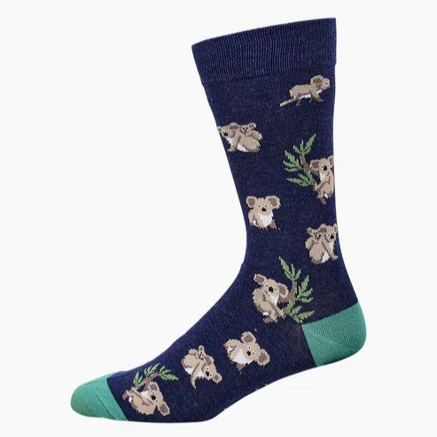 Bamboozld Mens Koala Bamboo Socks - Navy