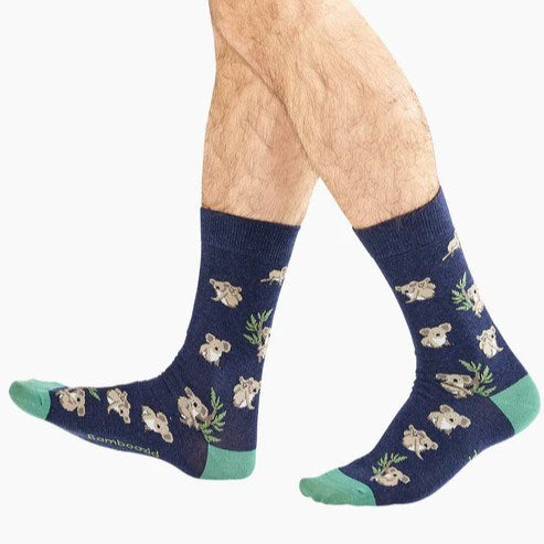 Bamboozld Mens Koala Bamboo Socks - Navy