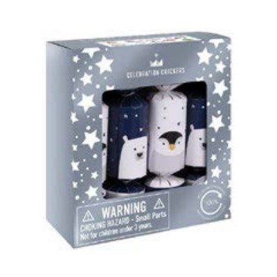 Celebration Crackers: Mini Penguin & Polar Bear Mix Tray of 8