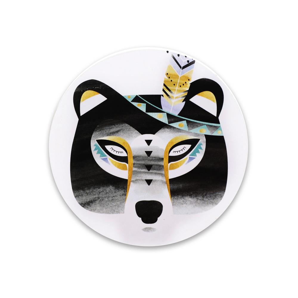 Boho Bear Cork Coaster