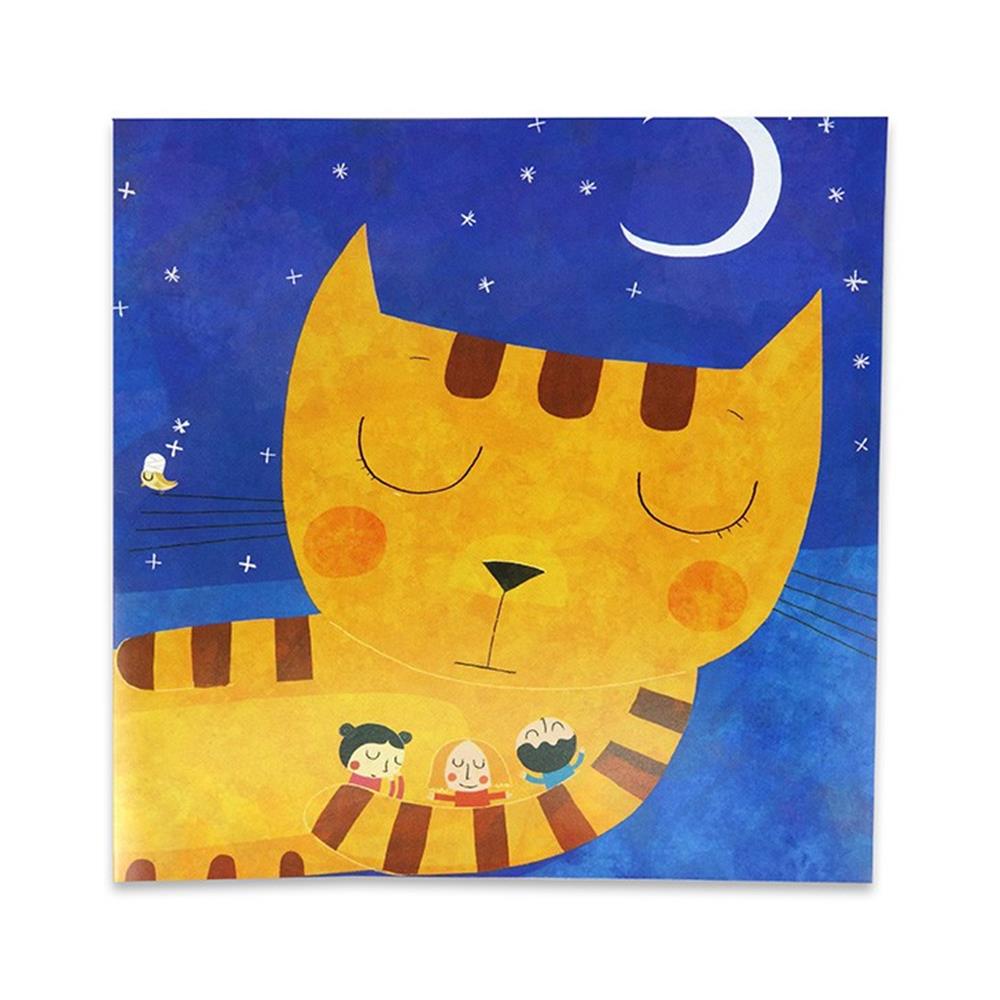 Sleeping Cat Greeting Card - Nicolas Gouny