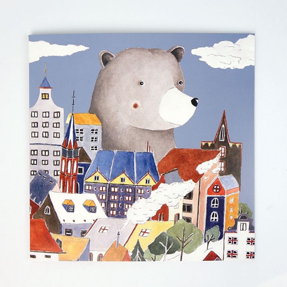 House Stack Bear Greeting Card
