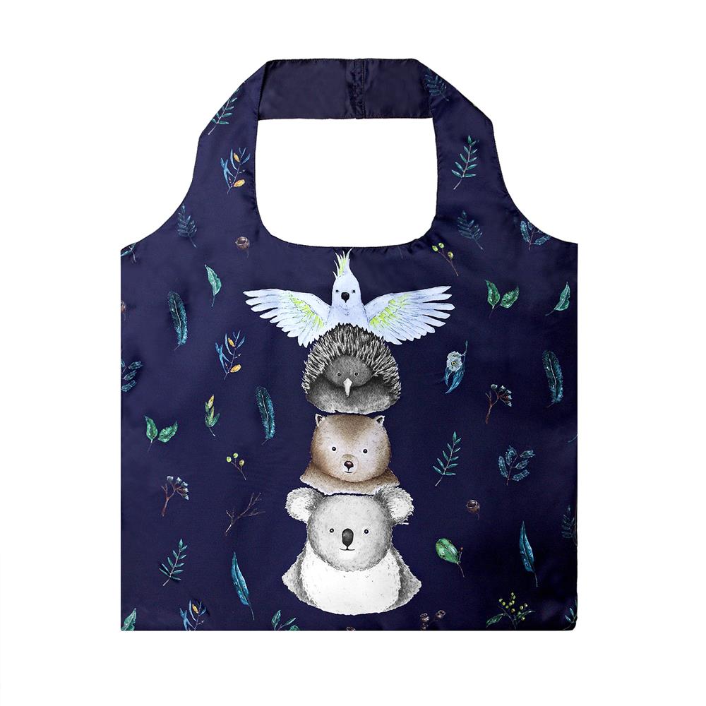 Friends From The Bush Reusable Bag - Navy