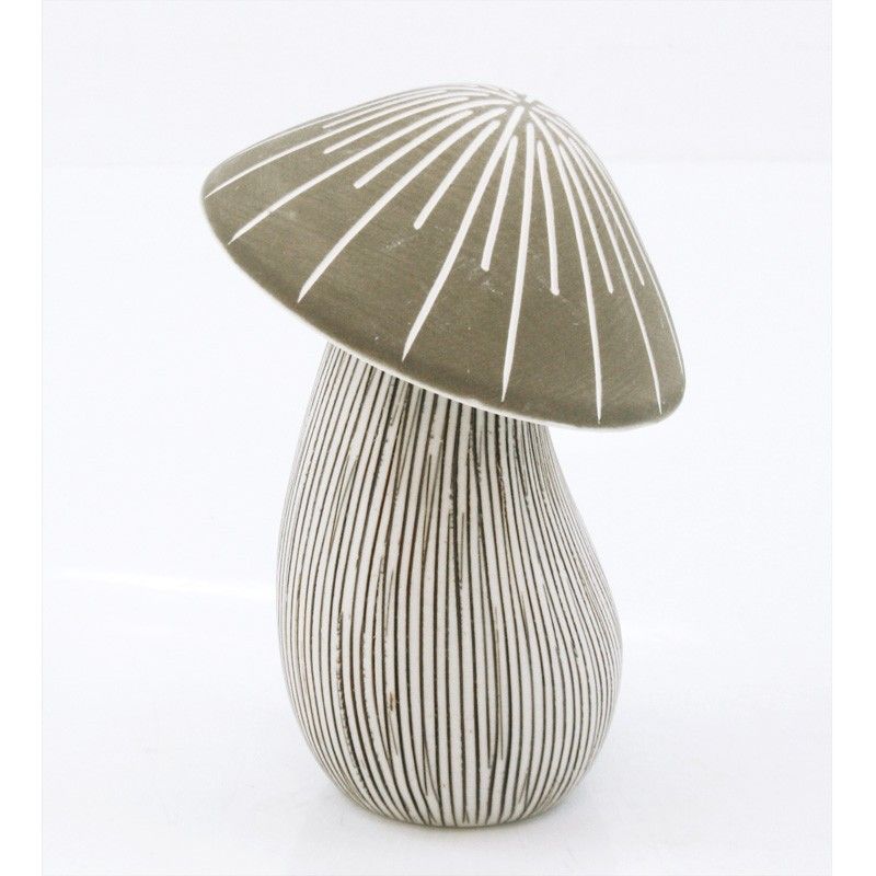 Dhanabadee Mushroom Ceramic Diffuser - Small Brown & White