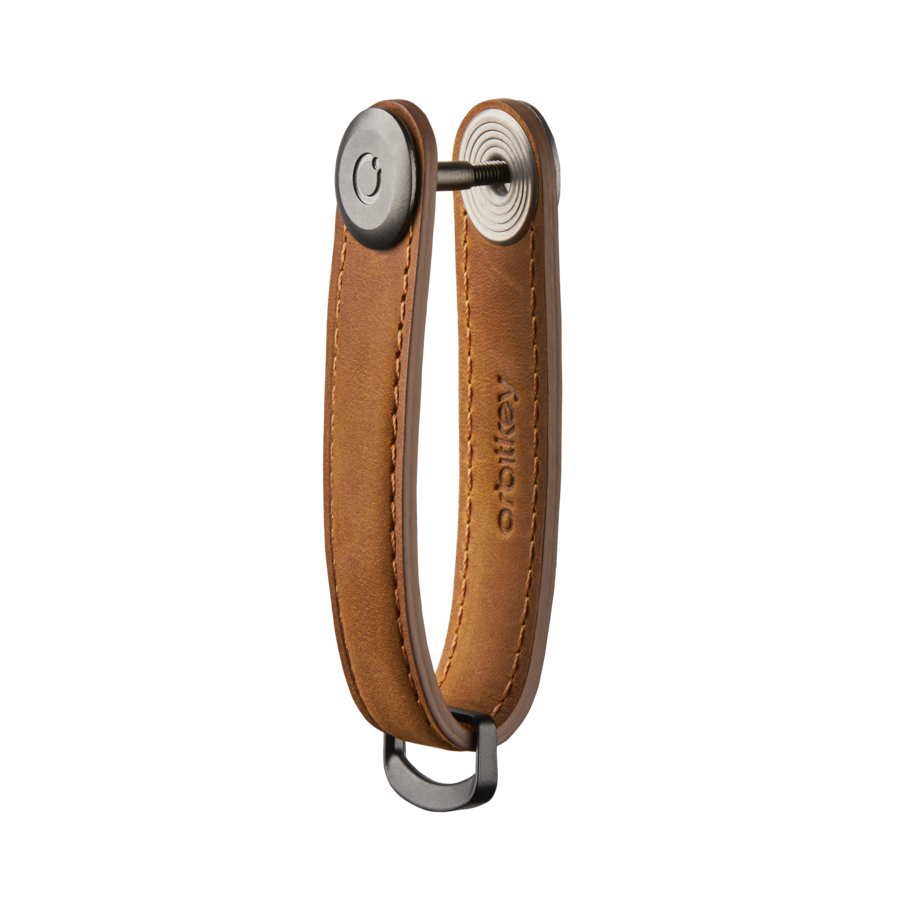 Orbitkey Key Organiser - Crazy Horse Leather Chestnut