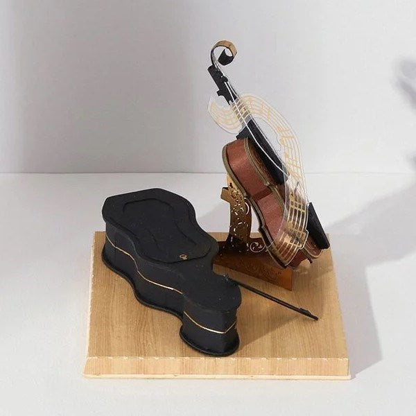 Paper Thought: Lasercut Paper Model Cello
