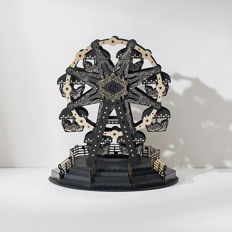 Paper Thought: Lasercut Paper Model Ferris Wheel