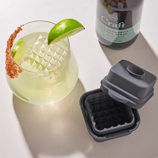Peak Cocktail Ice Mould - Cubic Charcoal