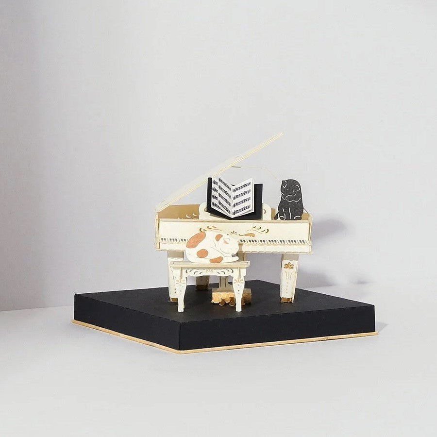 Paper Thought: Lasercut Paper Model Vintage Piano