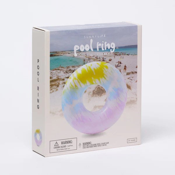 SUNNYLiFE Pool Ring - Tie Dye Sorbet