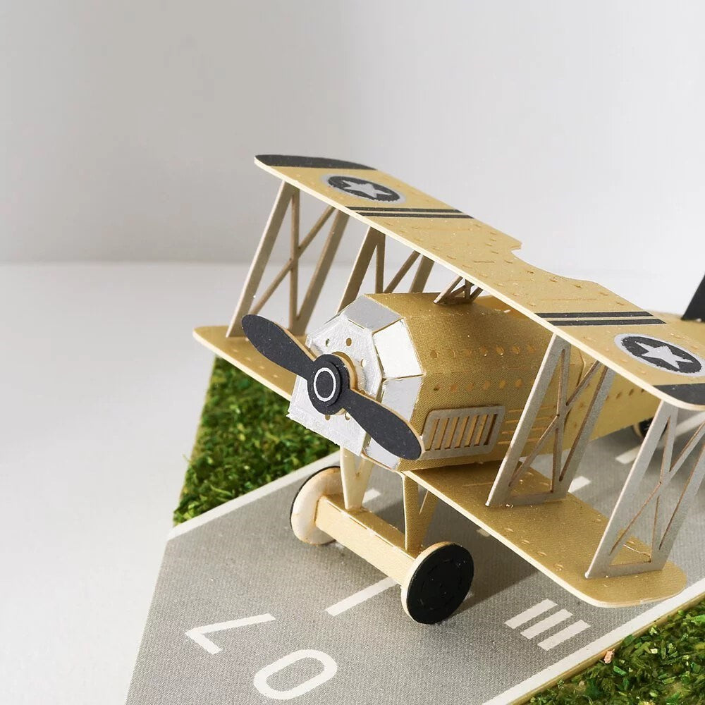Paper Thought: Lasercut Paper Model Propeller Plane