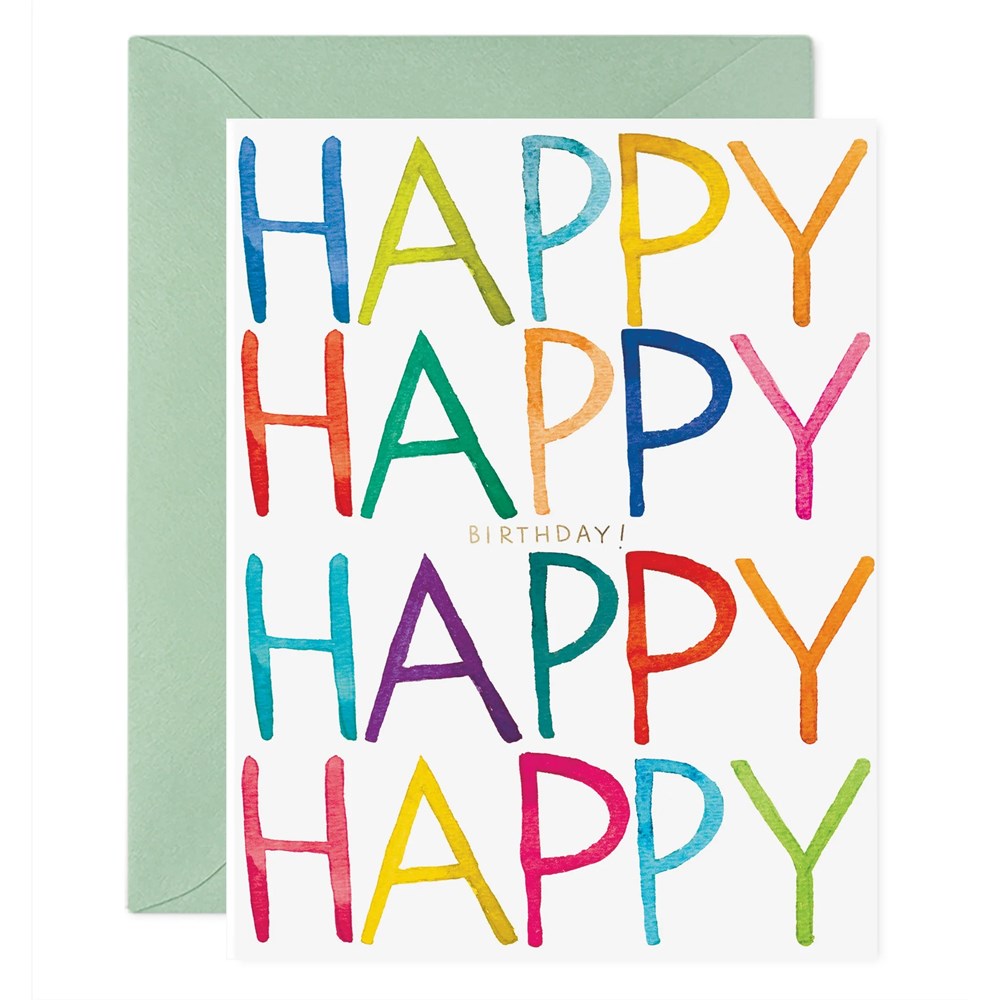 E. Frances Paper Greeting Card - Really Happy Birthday