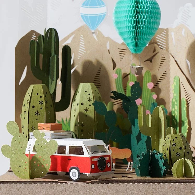 Paper Thoughts Balloon Trip Lasercut Paper Model