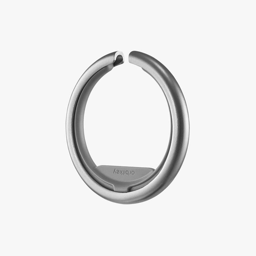 Orbitkey: Ring Silver - Charcoal