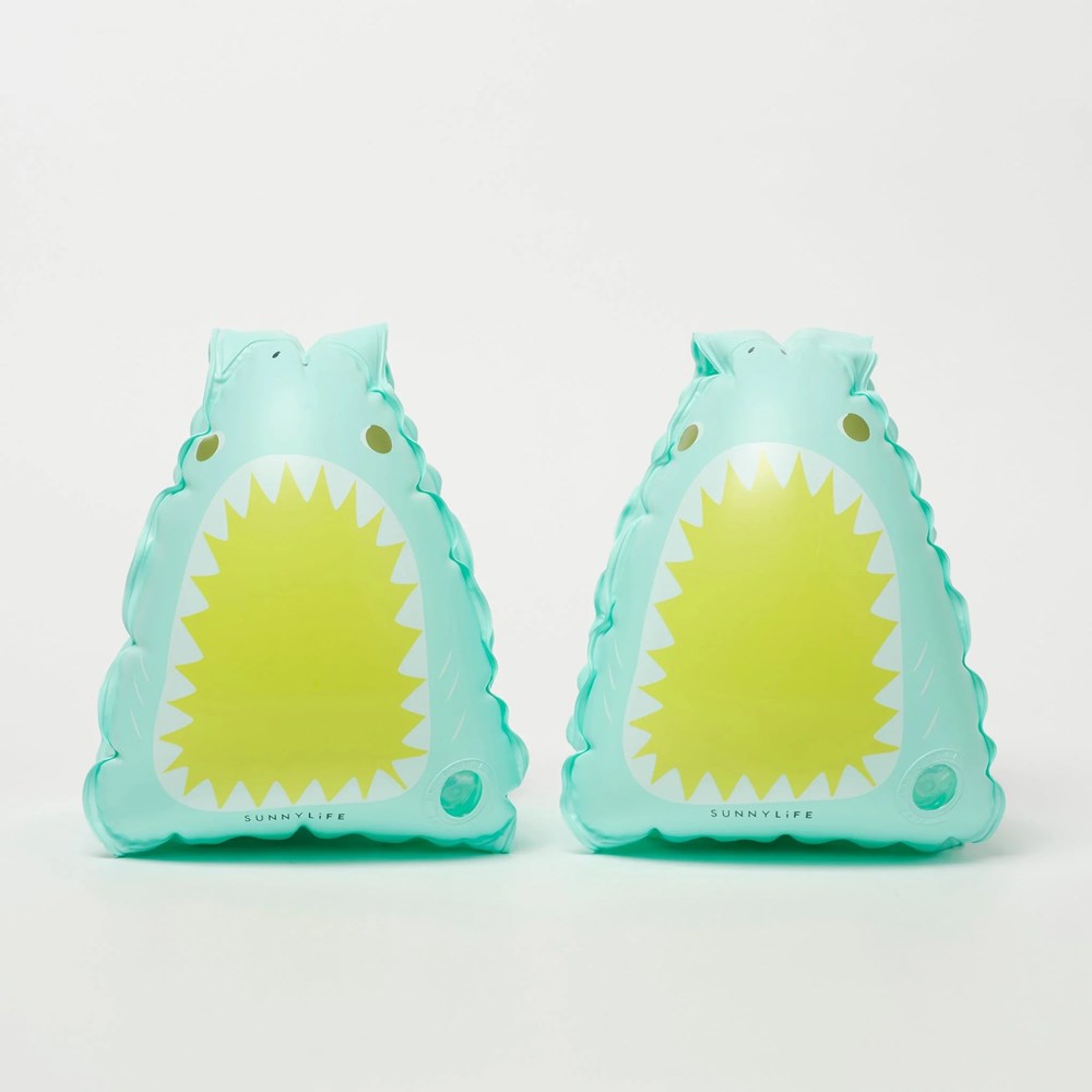Sunnylife Salty the Shark Float Bands - Aqua