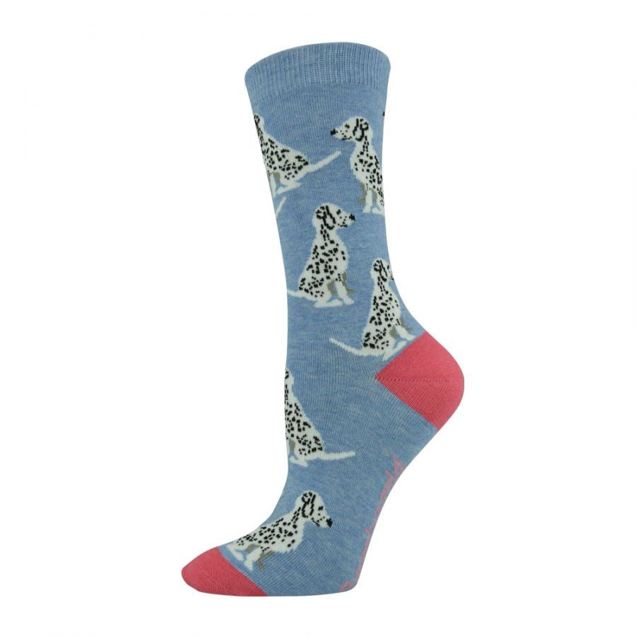Bamboozld: Womens Spottydog Blue Bamboo Sock