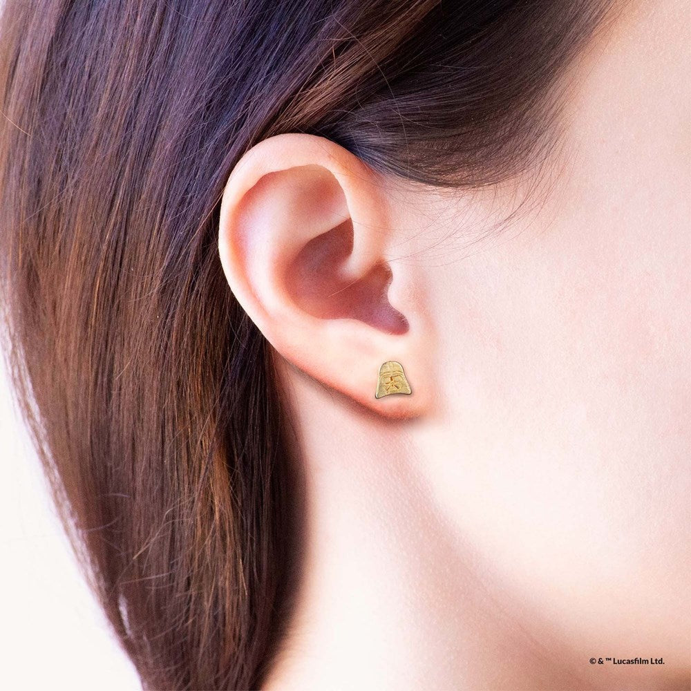 Short Story Star Wars Earrings - Darth Vader & Stormtrooper Gold