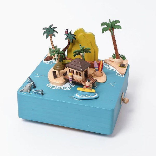 Wooderful Life Music Box - Sunshine Island Surfer