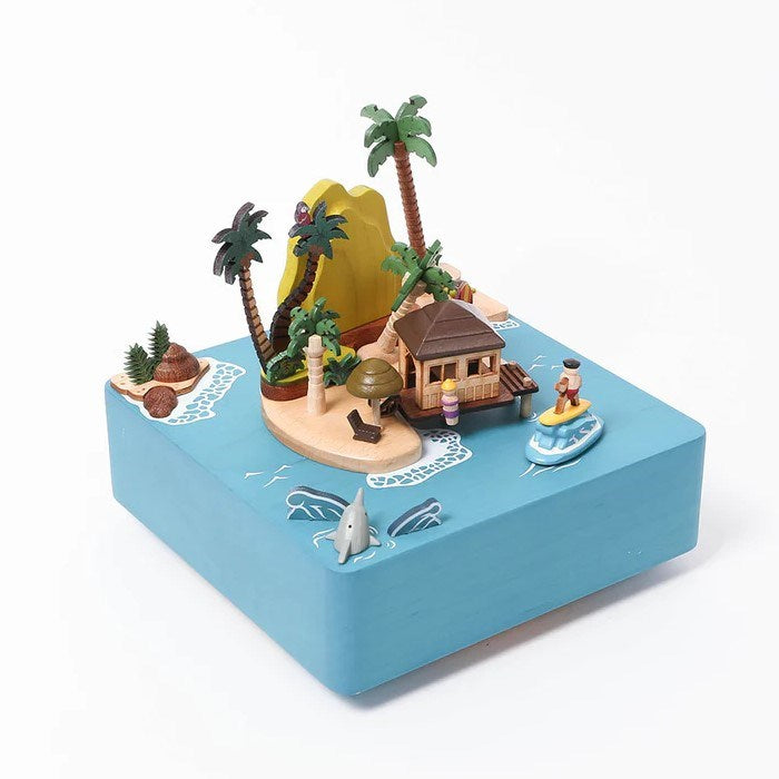 Wooderful Life Music Box - Sunshine Island Surfer
