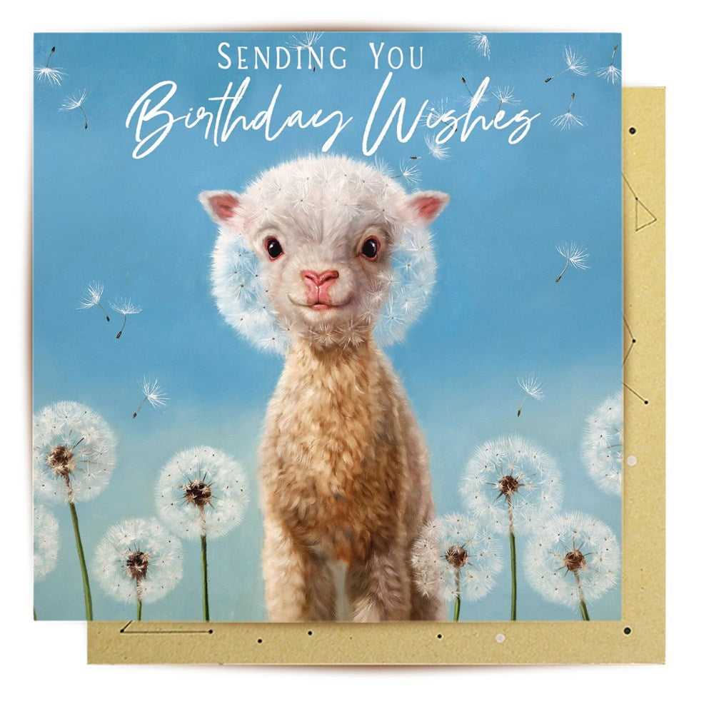 La La Land: Mini Card Birthday Wishes Lamb