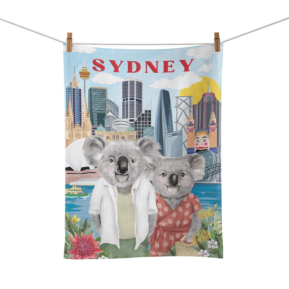 La La Land Tea Towel - Happy Days Sydney Koalas