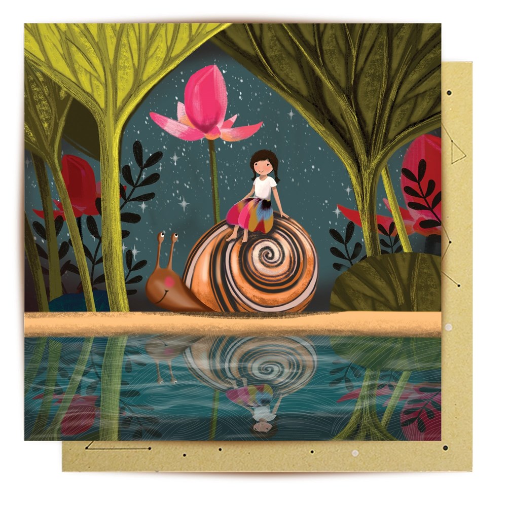 La La Land: Greeting Card Thumbelina By River
