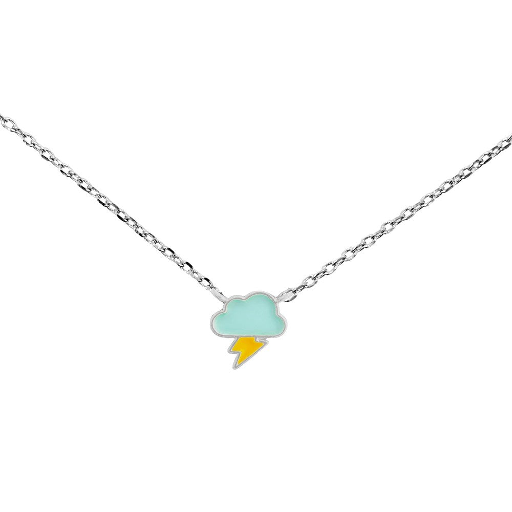 Short Story Thunder Cloud Necklace