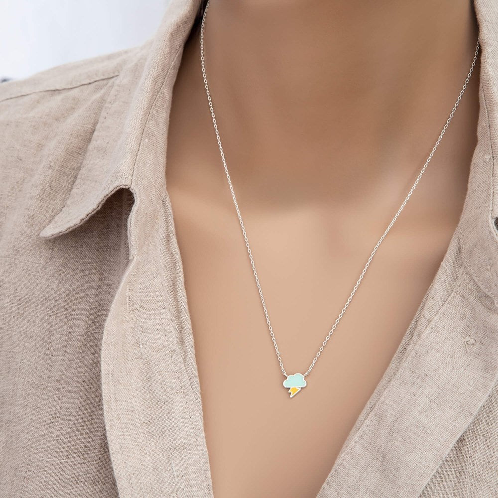 Short Story Thunder Cloud Necklace