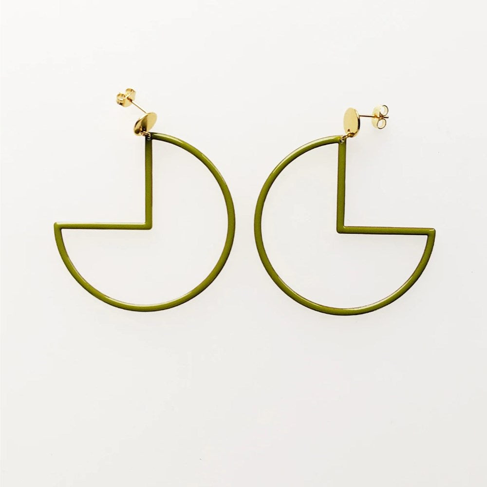 Middle Child: Tiptoe Earrings Avocado