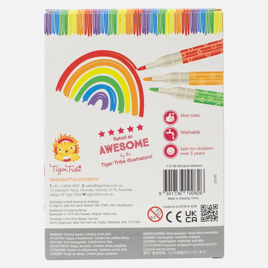 Tiger Tribe Window Markers - Set Of 6
