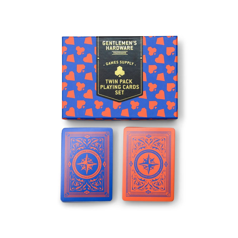 Gentlemen's Hardware Twin Pack Playing Cards - Compass Design