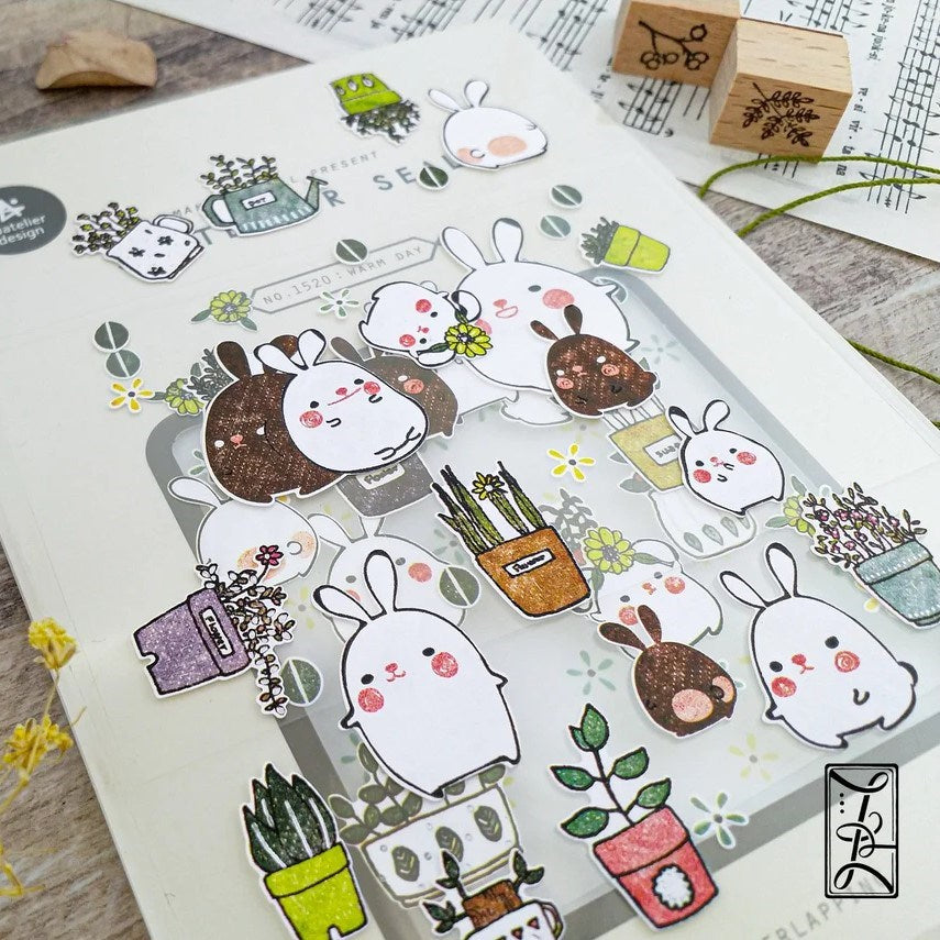 Sticker Seals Set: Warm Day