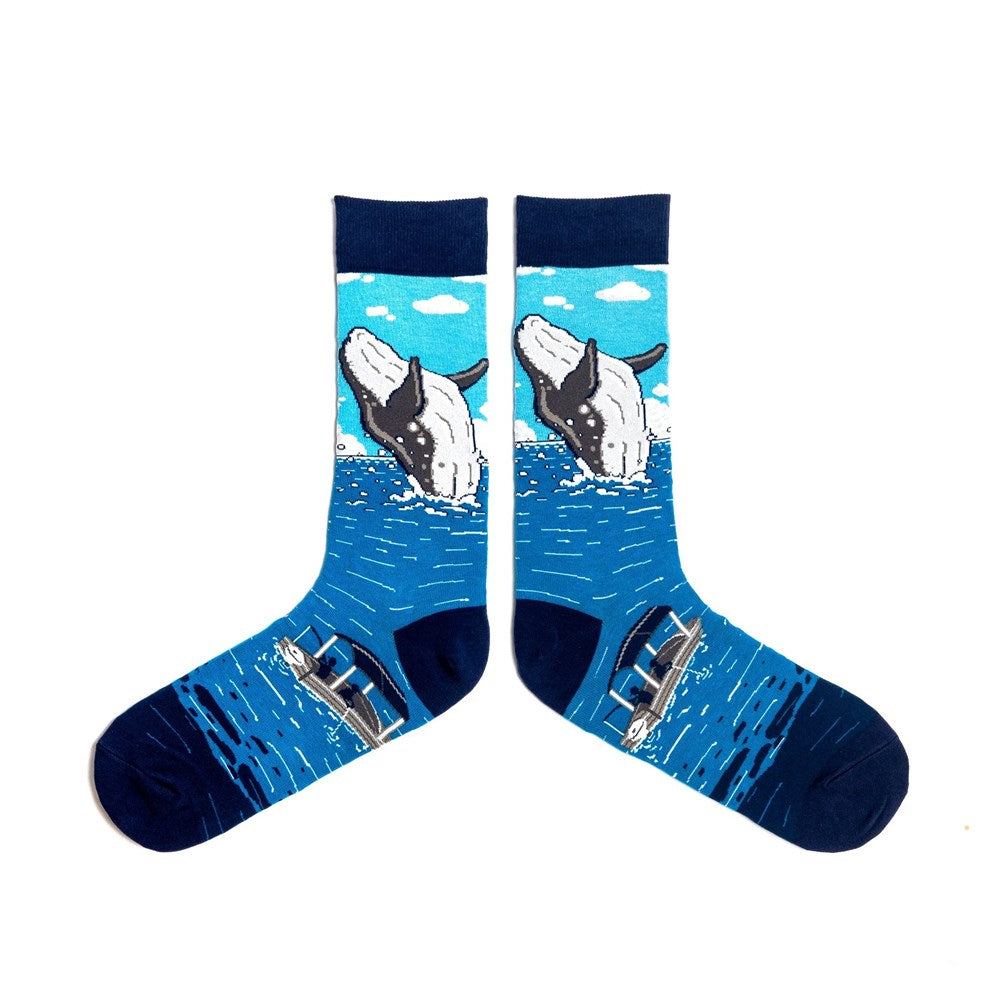 Spencer Flynn Men's Socks - Whale Watching