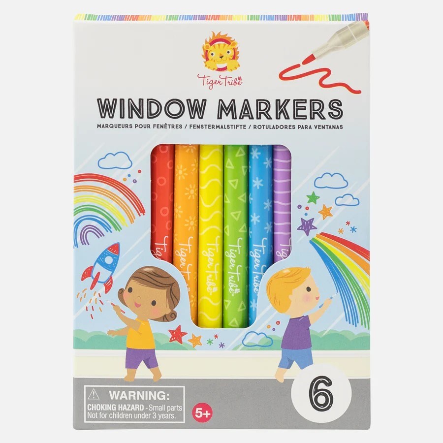 Tiger Tribe Window Markers - Set Of 6