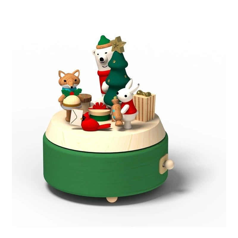 Wooderful Life Music Box - Christmas Critters