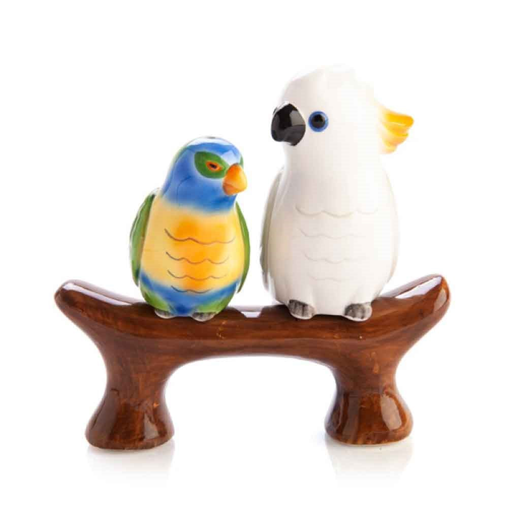 Aussie Birds Salt & Pepper Set - Cockatoo & Lorikeet